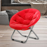 Maxbell Camping Folding Chair Moon Chair Compact for Picnic Outdoor Backpacking red