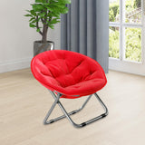 Maxbell Camping Folding Chair Moon Chair Compact for Picnic Outdoor Backpacking red