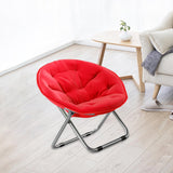 Maxbell Camping Folding Chair Moon Chair Compact for Picnic Outdoor Backpacking red