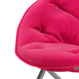Maxbell Camping Folding Chair Moon Chair Compact for Picnic Outdoor Backpacking rose red