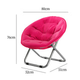 Maxbell Camping Folding Chair Moon Chair Compact for Picnic Outdoor Backpacking rose red