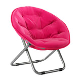 Maxbell Camping Folding Chair Moon Chair Compact for Picnic Outdoor Backpacking rose red