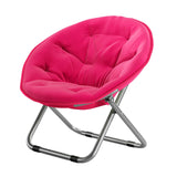 Maxbell Camping Folding Chair Moon Chair Compact for Picnic Outdoor Backpacking rose red