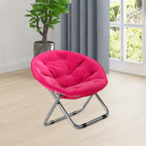 Maxbell Camping Folding Chair Moon Chair Compact for Picnic Outdoor Backpacking rose red