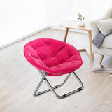 Maxbell Camping Folding Chair Moon Chair Compact for Picnic Outdoor Backpacking rose red
