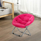 Maxbell Camping Folding Chair Moon Chair Compact for Picnic Outdoor Backpacking rose red