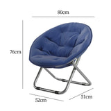 Maxbell Camping Folding Chair Moon Chair Compact for Picnic Outdoor Backpacking dark blue