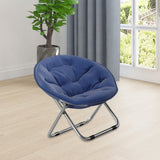 Maxbell Camping Folding Chair Moon Chair Compact for Picnic Outdoor Backpacking dark blue