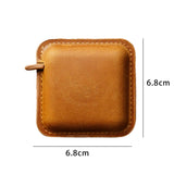 Maxbell Soft Retractable Measuring Tapes PU Leather Handmade Accurate for Nursing Brown