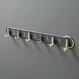 Maxbell Key Holder Home Decor Clothes Hanger Wall Mounted for Hat gray