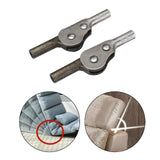 Maxbell 2x Sofa Hinge 180 degrees 5 Level Steps Hardware Accessory for Beach Chairs