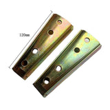 Maxbell 2 Pieces 12cm Furniture Bed Buckle Insert Connector Hinge Sofa Fixing Bolt