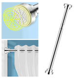 Maxbell Clothing Hanger Telescopic Rod Support Rod Closet Rod for Bedroom Bathroom 170cm