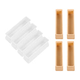 Maxbell 4x Chair Feet Pad Mute Home Decor Rectangular for Sofa Accessory White