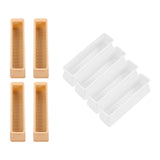 Maxbell 4x Chair Feet Pad Mute Home Decor Rectangular for Sofa Accessory White