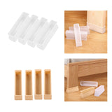 Maxbell 4x Chair Feet Pad Mute Home Decor Rectangular for Sofa Accessory White
