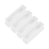 Maxbell 4x Chair Feet Pad Mute Home Decor Rectangular for Sofa Accessory White
