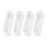 Maxbell 4x Chair Feet Pad Mute Home Decor Rectangular for Sofa Accessory White