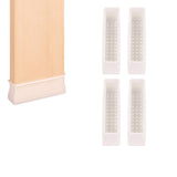 Maxbell 4x Chair Feet Pad Mute Home Decor Rectangular for Sofa Accessory White