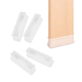 Maxbell 4x Chair Feet Pad Mute Home Decor Rectangular for Sofa Accessory White