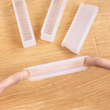 Maxbell 4x Chair Feet Pad Mute Home Decor Rectangular for Sofa Accessory White