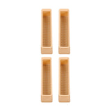 Maxbell 4x Chair Feet Pad Mute Home Decor Rectangular for Sofa Accessory Yellow