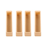 Maxbell 4x Chair Feet Pad Mute Home Decor Rectangular for Sofa Accessory Yellow