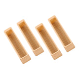 Maxbell 4x Chair Feet Pad Mute Home Decor Rectangular for Sofa Accessory Yellow