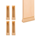 Maxbell 4x Chair Feet Pad Mute Home Decor Rectangular for Sofa Accessory Yellow