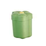 Maxbell Cute Desktop Trash Can Removable Container Fashion for Office Home Bathroom Green