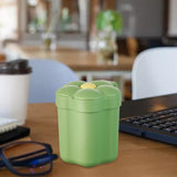 Maxbell Cute Desktop Trash Can Removable Container Fashion for Office Home Bathroom Green