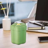 Maxbell Cute Desktop Trash Can Removable Container Fashion for Office Home Bathroom Green