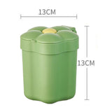 Maxbell Cute Desktop Trash Can Removable Container Fashion for Office Home Bathroom Green