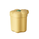 Maxbell Cute Desktop Trash Can Removable Container Fashion for Office Home Bathroom Yellow