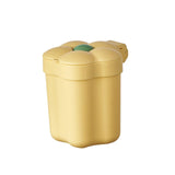 Maxbell Cute Desktop Trash Can Removable Container Fashion for Office Home Bathroom Yellow