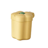 Maxbell Cute Desktop Trash Can Removable Container Fashion for Office Home Bathroom Yellow