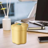 Maxbell Cute Desktop Trash Can Removable Container Fashion for Office Home Bathroom Yellow