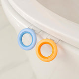 Maxbell Toilet Seat Lifter Toilet Seat Cover Lifter Convenient Fashion for Accessory White with gray
