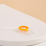 Maxbell Toilet Seat Lifter Toilet Seat Cover Lifter Convenient Fashion for Accessory Orange