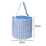 Maxbell Easter Bag Handbag Kids Eggs Hunting Bucket Reusable for Kids Eggs Daily Use Blue