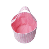 Maxbell Easter Bag Handbag Kids Eggs Hunting Bucket Reusable for Kids Eggs Daily Use Pink