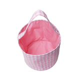 Maxbell Easter Bag Handbag Kids Eggs Hunting Bucket Reusable for Kids Eggs Daily Use Pink