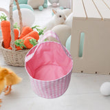 Maxbell Easter Bag Handbag Kids Eggs Hunting Bucket Reusable for Kids Eggs Daily Use Pink