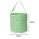 Maxbell Easter Bag Handbag Kids Eggs Hunting Bucket Reusable for Kids Eggs Daily Use Green