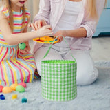 Maxbell Easter Bag Handbag Kids Eggs Hunting Bucket Reusable for Kids Eggs Daily Use Green