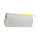 Maxbell PU Leather Pencil Pouches Office Stuff Portable for Pen Home Toiletries  Gray