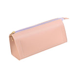 Maxbell PU Leather Pencil Pouches Office Stuff Portable for Pen Home Toiletries Pink