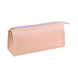 Maxbell PU Leather Pencil Pouches Office Stuff Portable for Pen Home Toiletries Pink