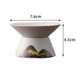 Maxbell Tea Strainer Tea Ceremony Utensils Set Tea Filter for Outdoor Camping Home White