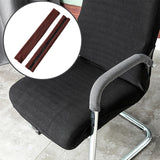 Maxbell 2x Office Chair Armrest protect Cover Removable for Gaming Chair Dark Brown